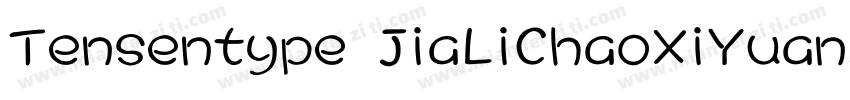 Tensentype JiaLiChaoXiYuanJ字体转换